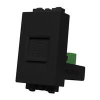เต้ารับโทรศัพท์ RJ11 TEL-1 BK CT