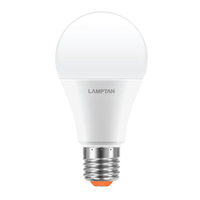 หลอดไฟ LED E27 13W เดย์ไลท์ ทรงลูกแพร์ LAMPTAN Bright