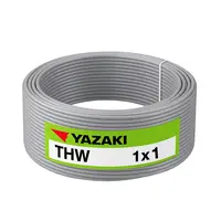 สายไฟ THW 1 ตร.มม. สีเทา YAZAKI