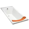 KOHLER Ove 1750 BubbleMassage Bath, Left hand keypad and orange Pillow K-97195X-G11P-0