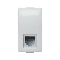 เต้ารับโทรศัพท์ BTICINO 6P/4C SAM5958/11N สีขาว