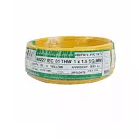 THW cable (IEC01) 1x1.5 sq.mm. yellow 30 meters NNN
