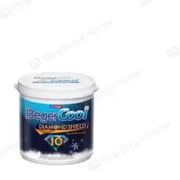 สีทาภายนอก BEGER COOL DIAMOND10 BASE A ชนิดกึ่งเงา
