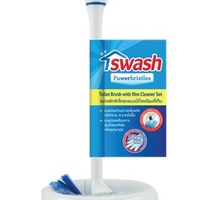 แปรงไนลอนล้างสุขภัณฑ์มีขอบพร้อมฐาน SWASH สีฟ้า