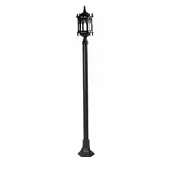 Outdoor lamp 1.5 meters, aluminum, 1 bulb, model F05, black, THE SUN