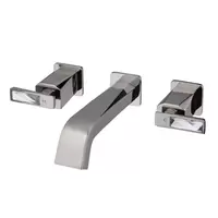 8-inch center-mounted washbasin mixer faucet COTTO CT2121C32ST#BN, wall-mounted type, GLACIER model