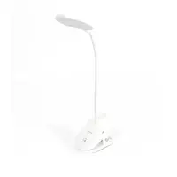 YGT102 LED clip-on book lamp with USB, white, YAGE