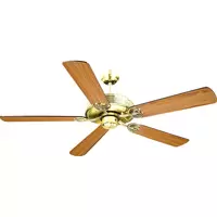 CEILING FAN 552 CAR MT/WD CS BR/GD52"5P