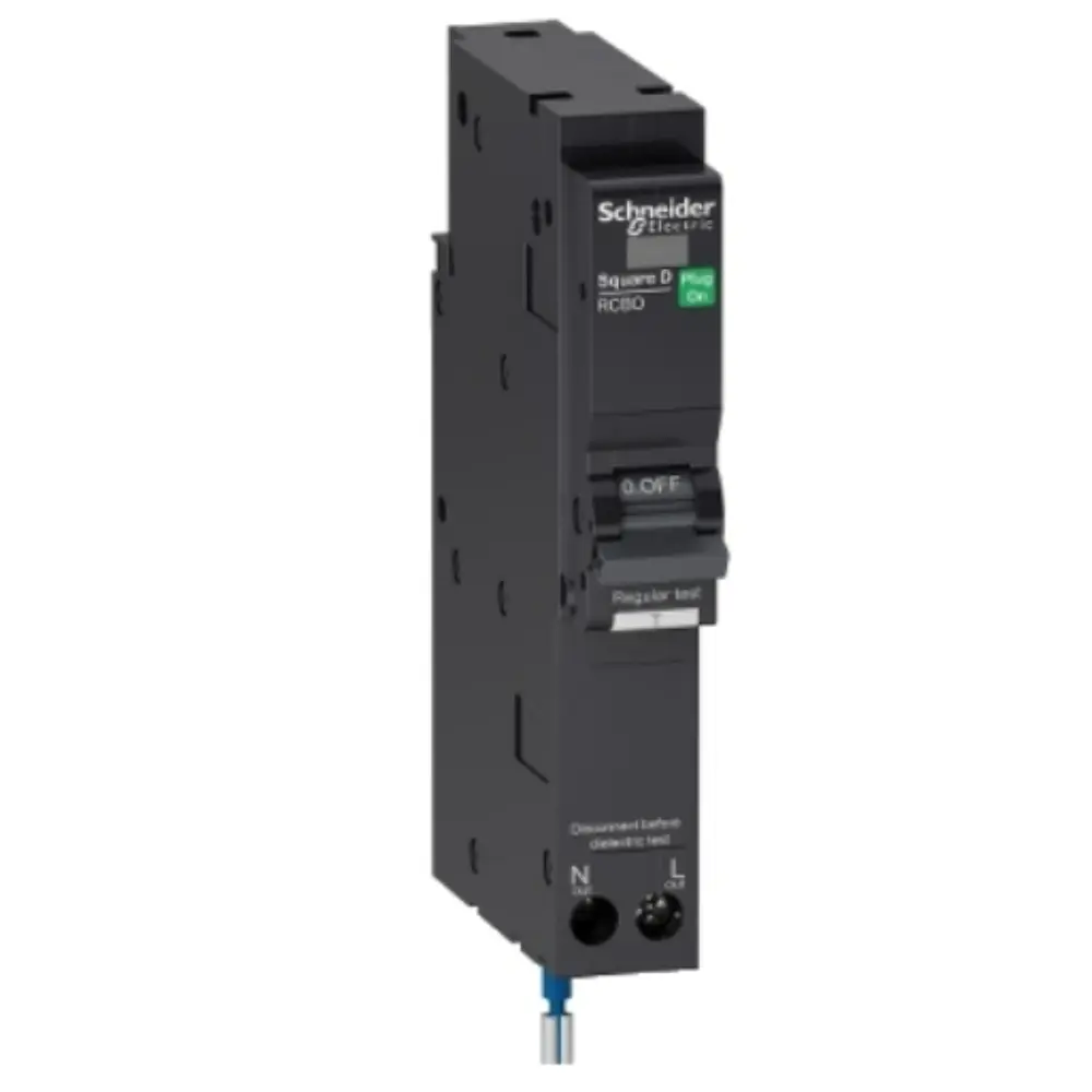 เบรกเกอร์กันดูด 10 แอมป์ RCBO SCHNEIDER (Square D) 1 Pole 10mA 6kA-1