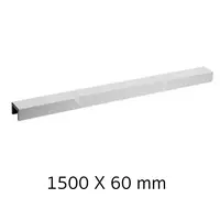 KOHLER K-37077X-0 SHOWER DIVIDER,STRAIGHT,CONT,1500X60