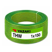 สายไฟ THW 150 ตร.มม. สีเขียวแถบเหลือง YAZAKI
