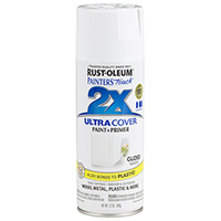 สีสเปรย์ RUST-OLEUM 2X 9126 FALT WHITE
