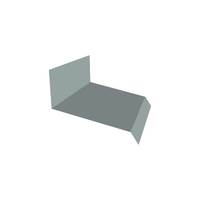 End Wall Flashing Type2 Metal Sheet Colorbond Girth 457 mm. Zincalume AZ150