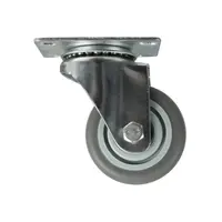 FURNITURE CASTER TPR 3 GY No Brake Plate