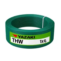 สายไฟ THW 6 ตร.มม. สีเขียว YAZAKI