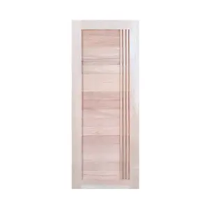 ประตูไม้เนื้อแข็ง ไม่เจาะลูกบิด N999 BALI 100x200 ซม. สีธรรมชาติ-1