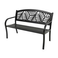 SPRING EVELYN BRONZE PALM IRON BENCH