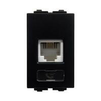 เต้ารับโทรศัพท์ 6P/4C RJ11 BASIC BK ELEK