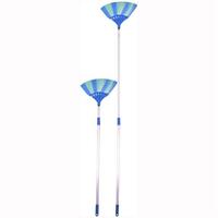 ไม้กวาดพลาสติกหยากไย่ด้ามปรับ CSP BR3009 สีฟ้า