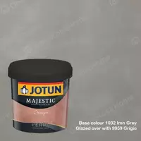 สีทาภายใน Jotun Majestic Design Pearl สี 1032 Iron Grey + 9959 Grigio
