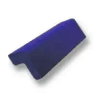 Flat Roof Tile Barge End TPI Concrete Tile LUXURIA Orange Peel Cobalt Blue
