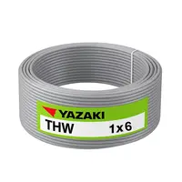 สายไฟ THW 6 ตร.มม. สีเทา YAZAKI