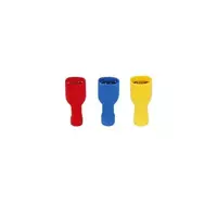 หัวเสียบตัวเมีย รุ่นแบบหุ้มเต็ม รุ่น PV 2.5 - 7A (แพ็ค 10 ชิ้น) สีน้ำเงิน