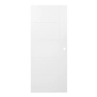 ประตูภายนอก UPVC AZLE MD6 VACUMM 80X200 ซม. สีขาว