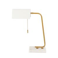 TABLE LAMP MD MT5231WH CAR MT/MB WH/GD