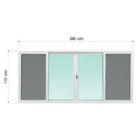 WINDOW F-S-S-F WA F10 240X110CM WH