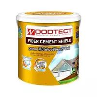 #FN222 สีทาไม้ฝา FIBER CEMENT WOODTECT สีเบจ 2แกลลอน
