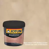 สีทาภายใน Jotun Majestic Design Pearl สี 1155 Buttery Cream + 10139 Sabbia