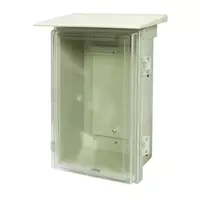 ตู้กันน้ำมีหลังคา12x13เทาฝาใสEER02TC RAC