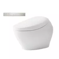 สุขภัณฑ์อัตโนมัติ TOTO CES901KVT 3/3.8 ลิตร พร้อมฝารองนั่งและระบบชำระล้างอัตโนมัติ     