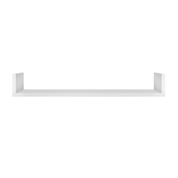 WALL SHELF U SHAPE COZI 80x15x10cm WHITE