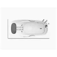 อ่างอาบน้ำระบบน้ำวน 12 หัวเจ็ตแบบเรียบ KOHLER K-76449X-NWGR-0 รุ่น คาเรส 1700