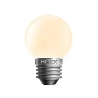หลอดไฟ LED E27 3W วอร์มไวท์ ทรงปิงปอง HI-TEK