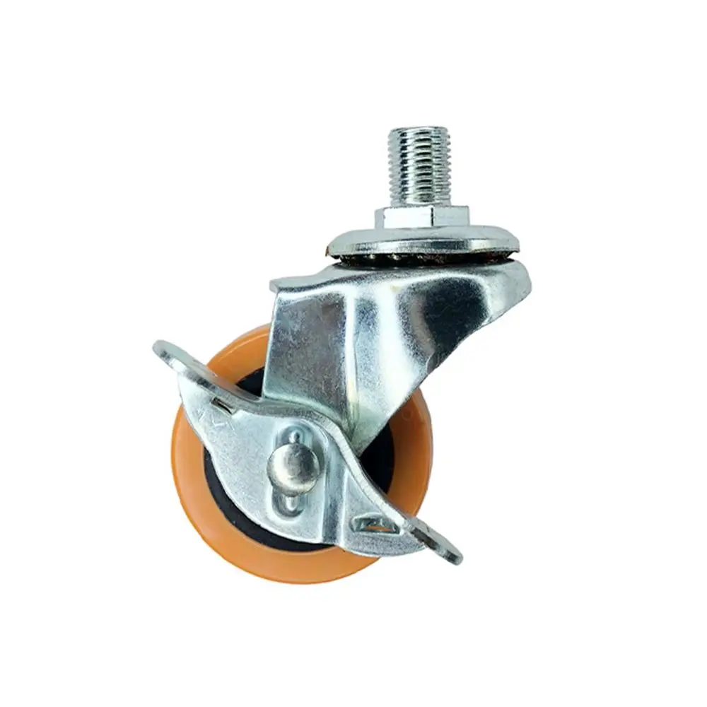 2"Caster Wheel Spiral on Orange PP Wheel-1