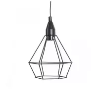 Chandelier 1 bulb, steel, model L150033, black, HEAP