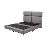 ฐาน+หัวเตียง SQUARE 6FT.L-GRAY HLS