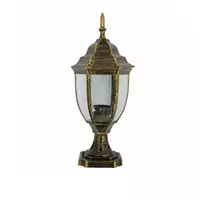 Pole top lamp, model 5006-PT, rust gold color, FINEXT