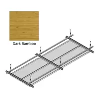Hook On Galvanized Steel Ceiling R-H200 Metalworks Dark Bamboo