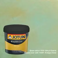 Jotun Majestic Design Prestige 6191 Beryl Charm + 10491 Antique Gold