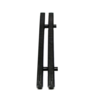 PVC Gutter Black 12.5 mm x 25 cm