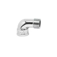Chrome plated elbow (male-female) model BSL145-015-CR-P, size 1/2 inch, chrome color