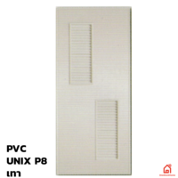 ประตูพีวีซี PVC Unix Extra P8 เทา