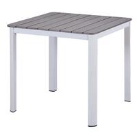 PLASTIC WOOD ARTEMIS WH/GY 80CM TABLE