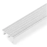 NAC40 Aluminum Stair Nose, Brushed Silver DP 2M