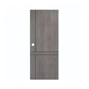 ประตูภายใน UPVC เจาะลูกบิด MODERNWOOD LMWNR10 80x200 ซม. สีเกรย์โอ๊ค-1