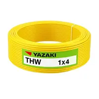 สายไฟ THW 4 ตร.มม. สีเหลือง YAZAKI